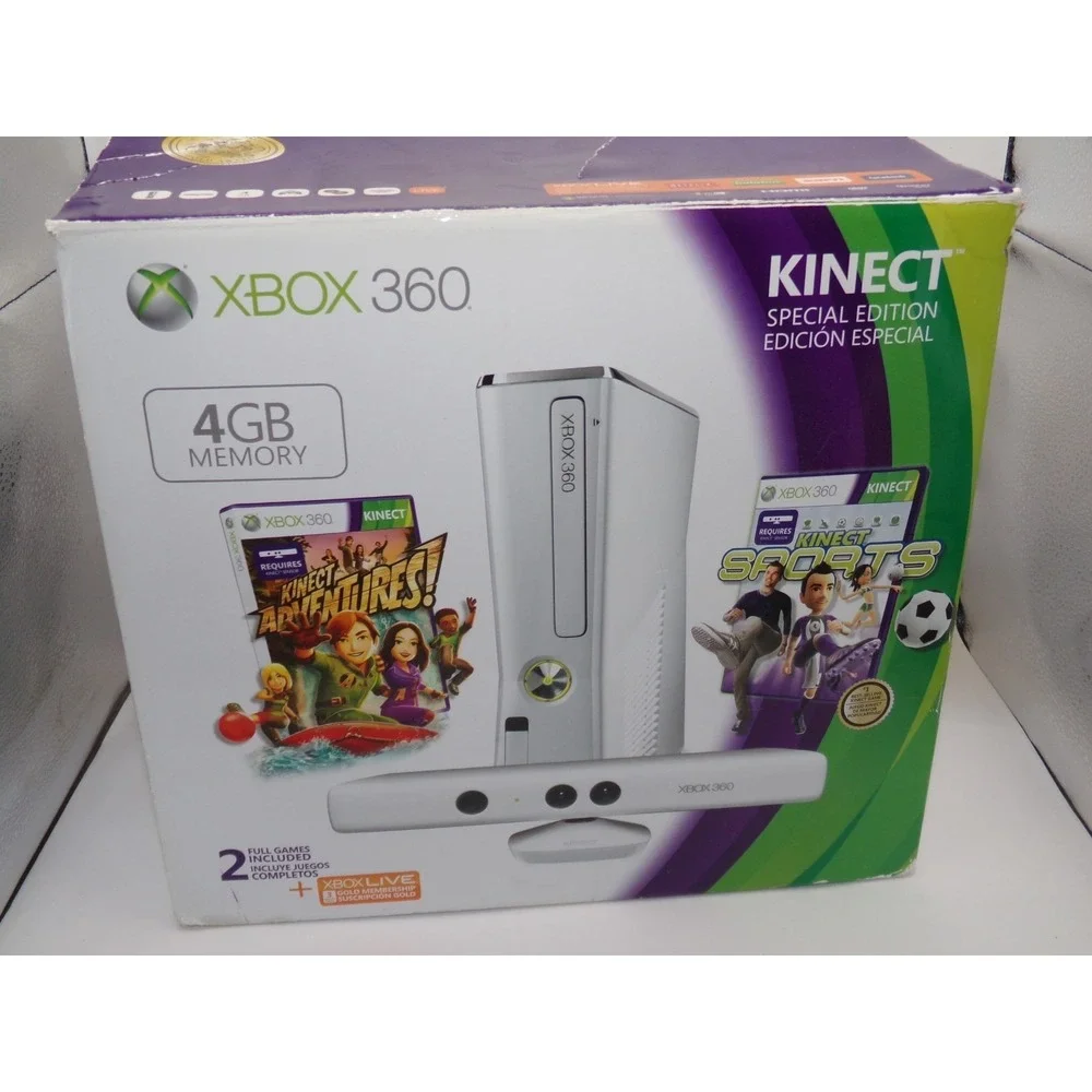 Box Only - Microsoft Xbox 360 Kinect special edition Console Bundle Empty